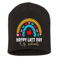 Happy Last Day of School Teacher Student Graduation Short Acrylic Beanie