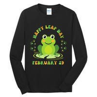 Happy Leap Day February 29 Leapling Leap Year Tall Long Sleeve T-Shirt