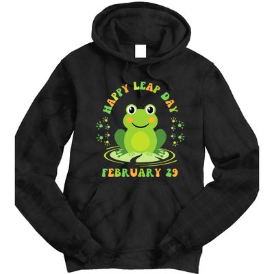 Happy Leap Day February 29 Leapling Leap Year Tie Dye Hoodie