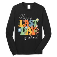 Happy Last Day Of School Graduation Groovy Teacher Student Long Sleeve Shirt