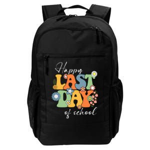 Happy Last Day Of School Graduation Groovy Teacher Student Daily Commute Backpack