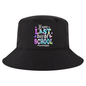 Happy Last Day Of School Tie Dye Lunch Lady Life Summer Cool Comfort Performance Bucket Hat