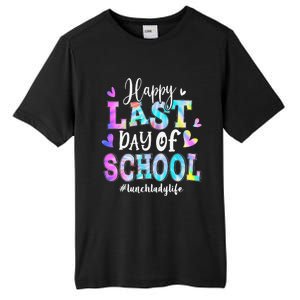 Happy Last Day Of School Tie Dye Lunch Lady Life Summer Tall Fusion ChromaSoft Performance T-Shirt