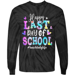 Happy Last Day Of School Tie Dye Lunch Lady Life Summer Tie-Dye Long Sleeve Shirt