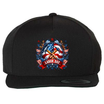 Happy Labor Day Patriot Happy Labor Day Wool Snapback Cap
