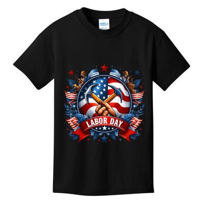Happy Labor Day Patriot Happy Labor Day Kids T-Shirt