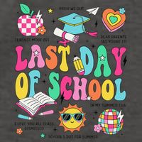 Happy Last Day Of School Teacher Girl Grad Hello Summer Vector Backpack