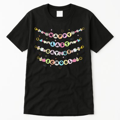 Happy Last Day Of School Friendship Bracelets Teacher Tall T-Shirt