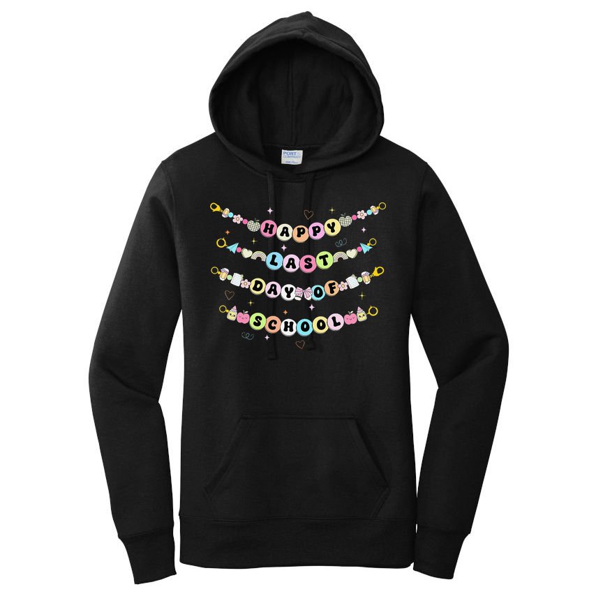 Happy Last Day Of School Friendship Bracelets Teacher Women's Pullover Hoodie