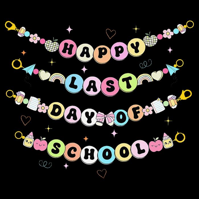 Happy Last Day Of School Friendship Bracelets Teacher Zip Tote Bag