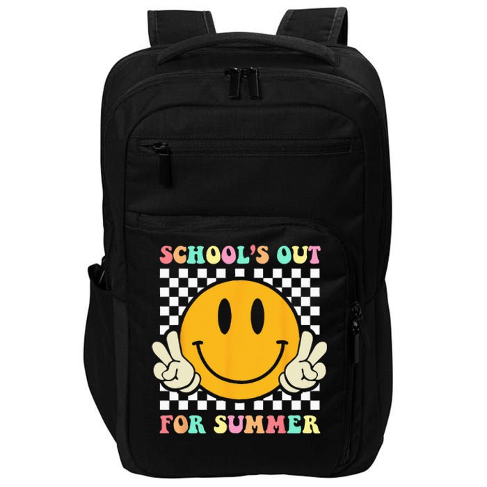 Hippie Last Day Of School Schools Out For Summer Teacher Impact Tech Backpack