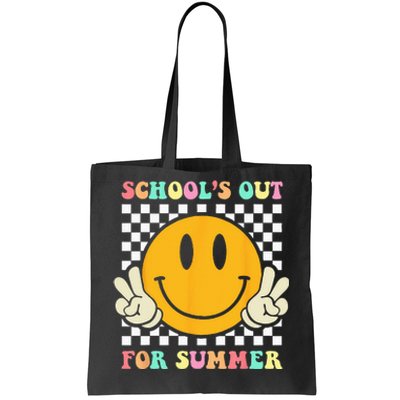 Hippie Last Day Of School Schools Out For Summer Teacher Tote Bag