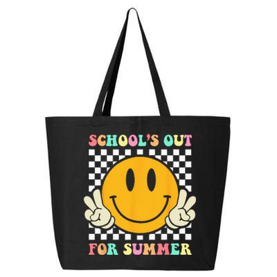 Hippie Last Day Of School Schools Out For Summer Teacher 25L Jumbo Tote