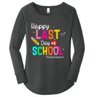 Happy Last Day of School Graduation Teacher Student Women's Perfect Tri Tunic Long Sleeve Shirt