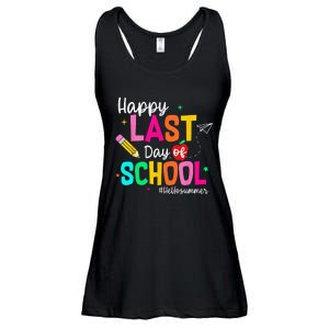 Happy Last Day of School Graduation Teacher Student Ladies Essential Flowy Tank