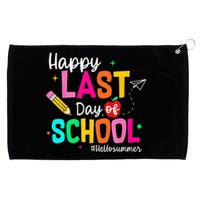 Happy Last Day of School Graduation Teacher Student Grommeted Golf Towel