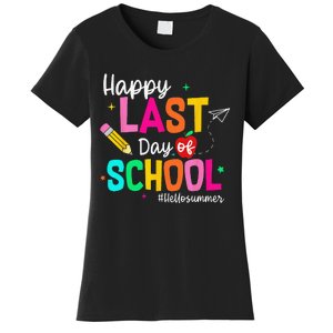 Happy Last Day of School Graduation Teacher Student Women's T-Shirt