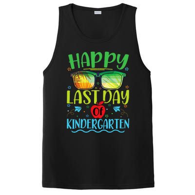 Happy Last Day Of Kindergarten Teacher Student Summer PosiCharge Competitor Tank