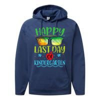 Happy Last Day Of Kindergarten Teacher Student Summer Performance Fleece Hoodie