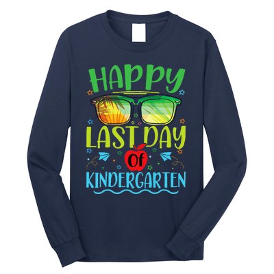 Happy Last Day Of Kindergarten Teacher Student Summer Long Sleeve Shirt