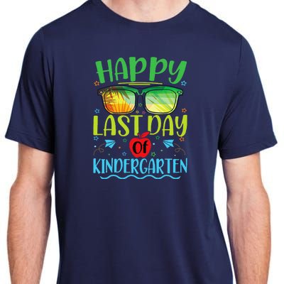 Happy Last Day Of Kindergarten Teacher Student Summer Adult ChromaSoft Performance T-Shirt