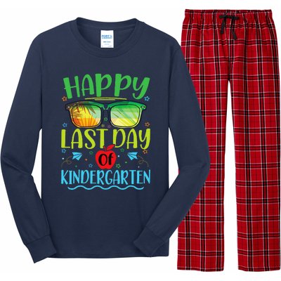 Happy Last Day Of Kindergarten Teacher Student Summer Long Sleeve Pajama Set