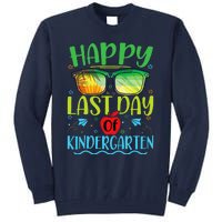 Happy Last Day Of Kindergarten Teacher Student Summer Tall Sweatshirt