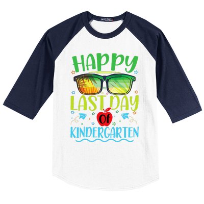 Happy Last Day Of Kindergarten Teacher Student Summer Baseball Sleeve Shirt