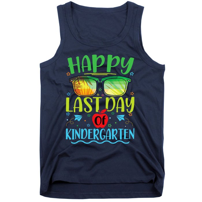 Happy Last Day Of Kindergarten Teacher Student Summer Tank Top