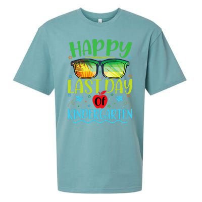 Happy Last Day Of Kindergarten Teacher Student Summer Sueded Cloud Jersey T-Shirt