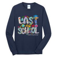 Happy Last Day Of School 2024 Hello Summer Tall Long Sleeve T-Shirt