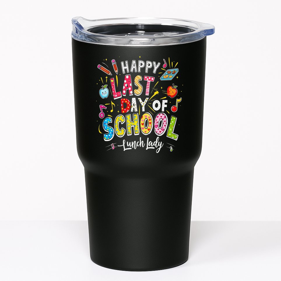 Happy Last Day Of School Lunch Lady Summer Design Gift Tumbler