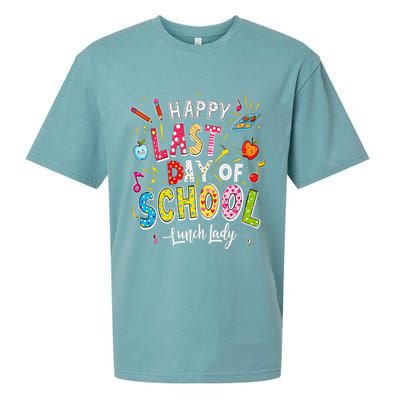 Happy Last Day Of School Lunch Lady Summer Design Gift Sueded Cloud Jersey T-Shirt