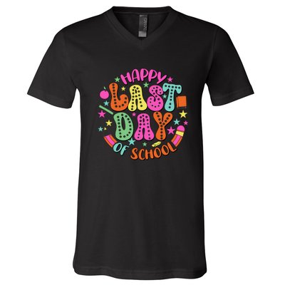 Happy Last Day Of School V-Neck T-Shirt