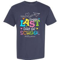 Happy Last Day Of School Hello Summer Students And Teachers Garment-Dyed Heavyweight T-Shirt