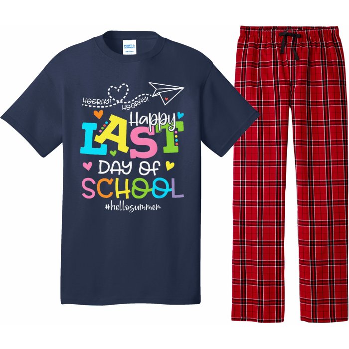 Happy Last Day Of School Hello Summer Students And Teachers Pajama Set