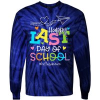 Happy Last Day Of School Hello Summer Students And Teachers Tie-Dye Long Sleeve Shirt