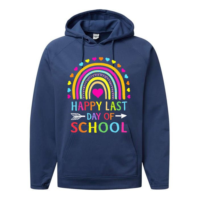 Happy Last Day Of School Teacher Student Graduation Performance Fleece Hoodie