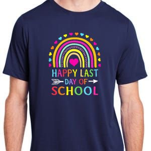 Happy Last Day Of School Teacher Student Graduation Adult ChromaSoft Performance T-Shirt