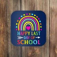 Happy Last Day Of School Teacher Student Graduation Coaster