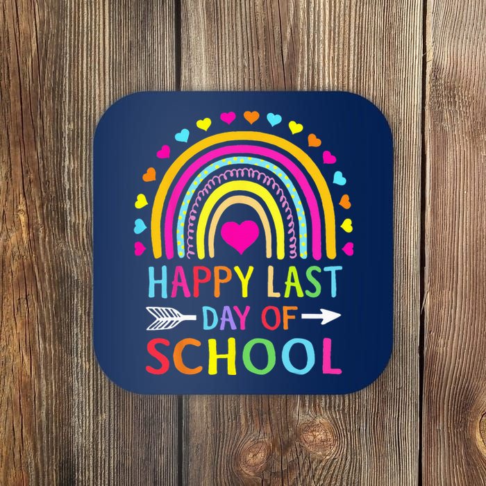 Happy Last Day Of School Teacher Student Graduation Coaster