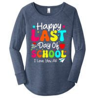 Happy Last Day of School Student Graduation Wo Teacher Women's Perfect Tri Tunic Long Sleeve Shirt