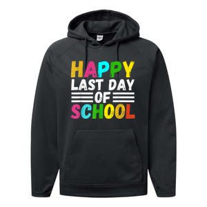 Happy Last Day Of School Teacher Student GraduationSchool Performance Fleece Hoodie