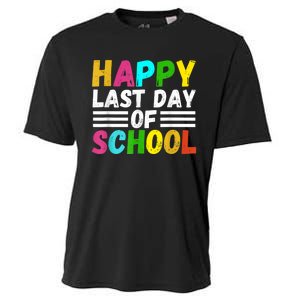 Happy Last Day Of School Teacher Student GraduationSchool Cooling Performance Crew T-Shirt