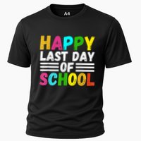 Happy Last Day Of School Teacher Student GraduationSchool Cooling Performance Crew T-Shirt