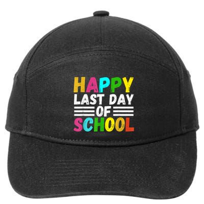 Happy Last Day Of School Teacher Student GraduationSchool 7-Panel Snapback Hat