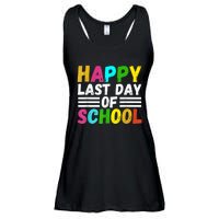 Happy Last Day Of School Teacher Student GraduationSchool Ladies Essential Flowy Tank