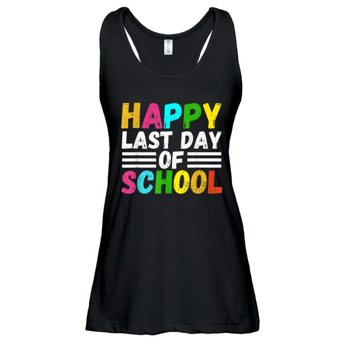 Happy Last Day Of School Teacher Student GraduationSchool Ladies Essential Flowy Tank