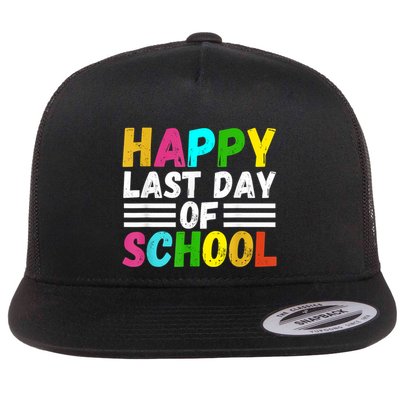Happy Last Day Of School Teacher Student GraduationSchool Flatbill Hat