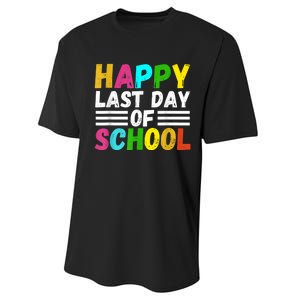 Happy Last Day Of School Teacher Student GraduationSchool Performance Sprint T-Shirt